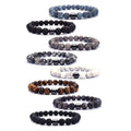 2021 Hot Men Women Hematite Jewelry Pulsera Mujeres Natural Gemstone Bangles Healing Stone Bead Bracelets