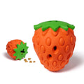 Hot Product Pet Dog Interactive Strawberry Chew Toys  Pet Training Food Hide Leaking Teeth Care Cleran Grinding Dog Toys