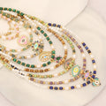 Fashion Natural Stone Eye Pendant Necklace Turkish Chokers for Women Men Boys Girls Lucky Protection Colorful Evil Eye Necklace