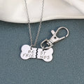 Best Friends Forever Dog Bones Pendant BFF Keychain Unisex Creativity-Driven Link Stainless Steel Inspired Dog Bone Necklaces