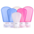 Portable Skin Care Serum Airless Containers Kit Refillable Emulsion Cream Tube with Squeeze Lotion Travel Shampoo Bottle Set