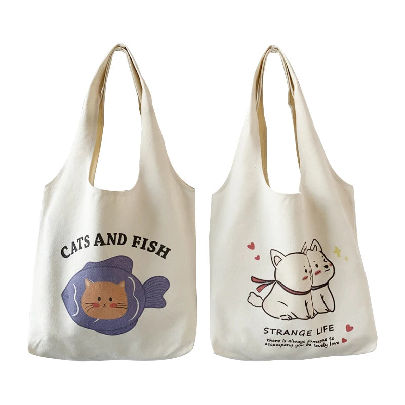 Eco-Friendly Recycled Cotton Canvas Tote Bag Custom Logo Printed Reusable Wholesale Shopping Bags