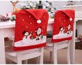 Santa Christmas Chair Covers for Decorate Restaurants Hotel Home Decor Christmas Dining Chair Slipcovers