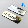 Custom Metal Leather Clothes logo Clothing Label
