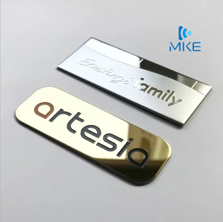 Custom Metal Leather Clothes logo Clothing Label