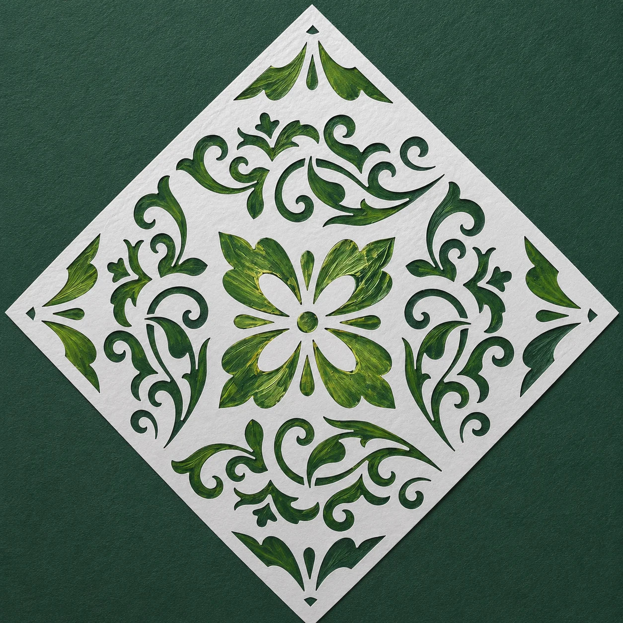 Factory Customized Stencils Laser Cutting Flower Mandala Plastic Drawing Stencil