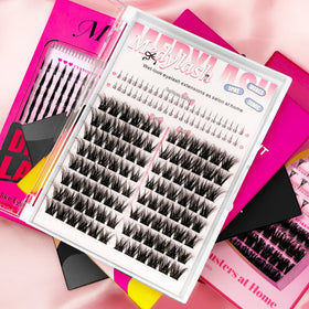Ultra Light Cloud Fiber Cluster Lashes Slim Hidden Base Gentle Skin Touch All Day Pressure Free Comfort Wear