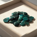 Custom Color Natural Mineral Gem Silica Chrysocolla Fynchenite Druzy Chrysocolla  Cabochon Gemstone Gemstone Supplier