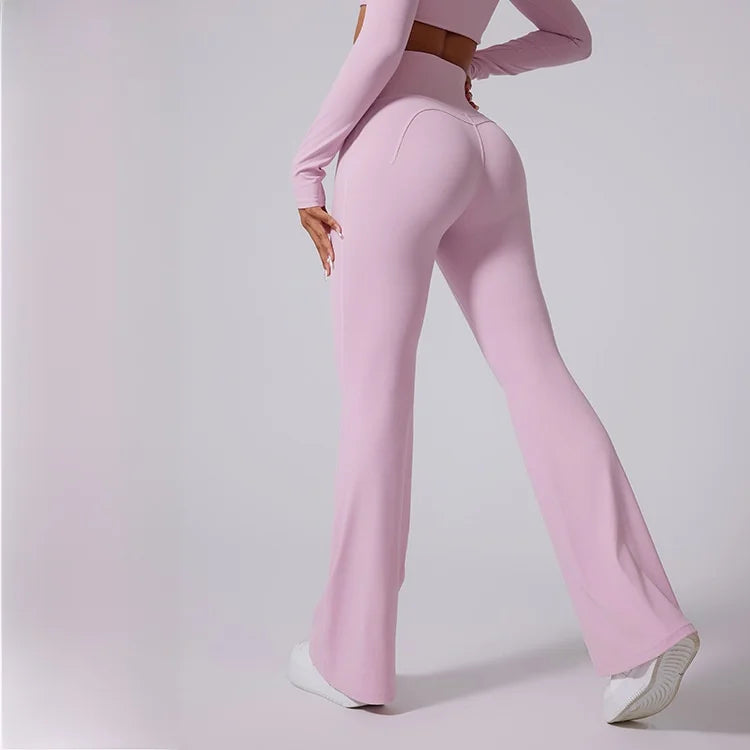 Women's New Autumn And Winter Flared Pants High Waisted Shaped-shaping Micro-stretch Shaped-sports Tight Pants