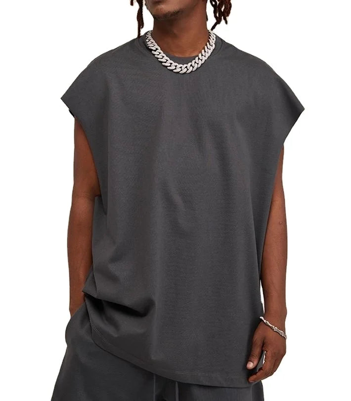 Cotton Plain Custom tank Top Vest Mens Clothing Heavyweigt Sleeveless tank Top Men