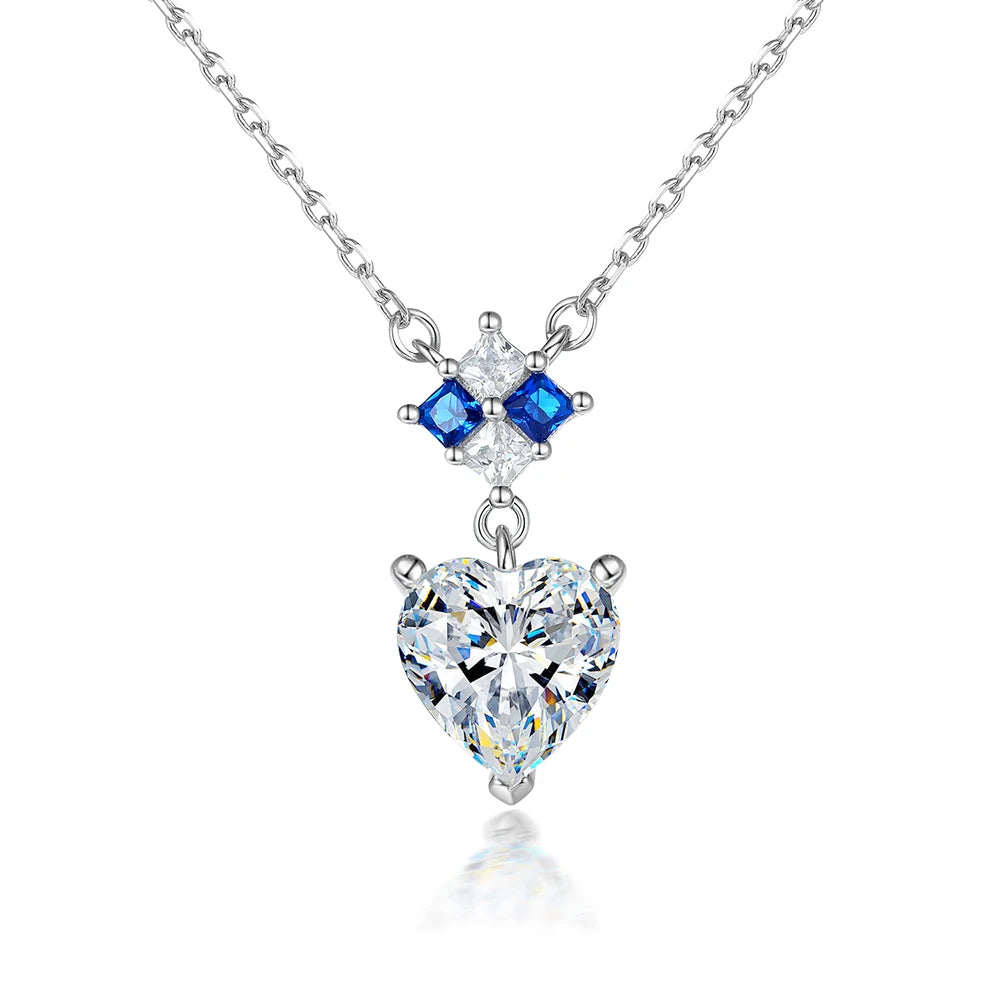 Jewelry for Women Wholesale 925 Silver Zirconia Necklace Bulk CZ Pendant Chain Supply