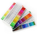 Watercolor Paint Brush Pens 24 Colors Permanent Ink Calligraphy Lettering Drawing Flexible Plastic Tips Water Brush Pen