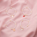 Wholesale Pure Crystal Friendship Bracelet Charm Beaded Flower Fruit Tennis Kids Bracelets Jewelry for Best Friend Students