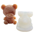 3D Bear Ice Cube Mold for Coffee Drinks Teddy Bear Resin Molds