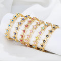 Enigmatic Wholesale Devil'S Eye 18K Brass Gold Plated Cubic Zirconia Luxury Bracelet Bangle Fashion Jewelry