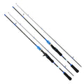 2 Sections Black and Blue Ml Tone Hard Freshwater Seawater Dual Use Lure Throwing Fishing Rod China Spinning