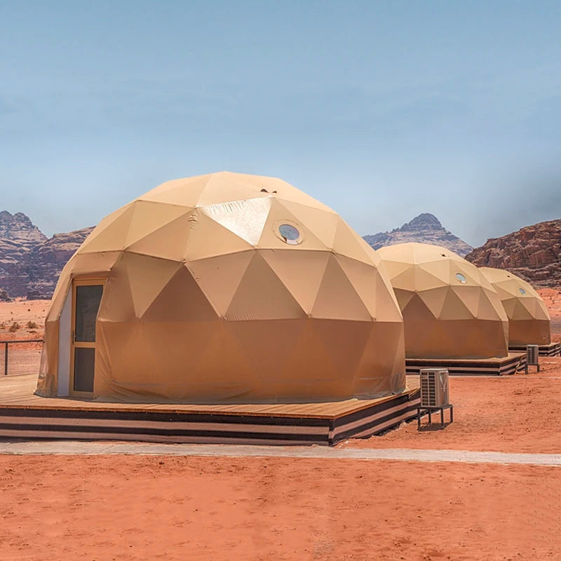 6m Transparent Luxury Glamping Geodesic Round Dome Tent - Prefab Desert Igloo House for Sale