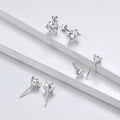 0.2ct-2ct Moissanite D Color 925 Sterling Silver 6 Prong Ball Screw Stud Earrings for Women Wedding Fine Jewelry