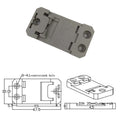 U-Shaped Plastic Switch Buckle for Circuit Board 67.5x35x8mm Guide Rail Support Bracket Metric Measurement System Clamps