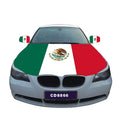 Car Hood Cover Factory Cheap Custom115*155cm Elasticity Engine Hood and Rearview Mirror Custom Mexico Flag