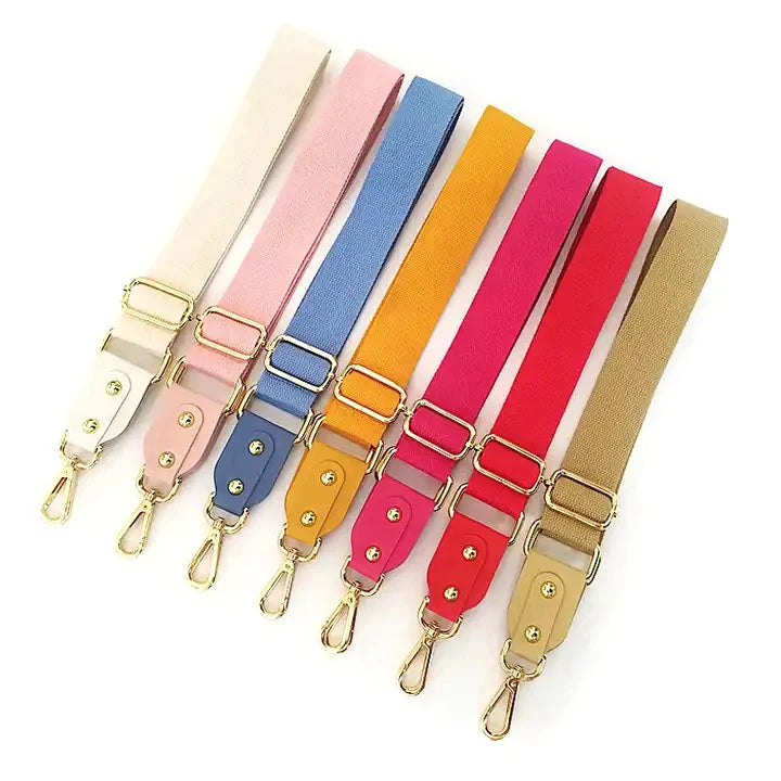 Meetee B-J231 the New Solid Color Cotton Webbing Can Be Adjusted to Reduce the Burden With Long Leather Straps