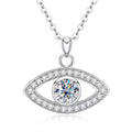 New Arrival Women's 925 Sterling Silver VVS Moissanite Eternity Charm Pendant Necklace Fashionable Design Chic Jewelry
