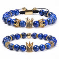 Handmade Vintage Adjustable Natural Healing Blue Lapis Stone Beads Beaded Bracelet Jewelry Women Bracelets in Bulk