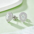 Fashion Earrings Luxury S925 Sterling Silver Pear Cut 0.5carat Moissanite Diamond Stud Earrings for Women Gift