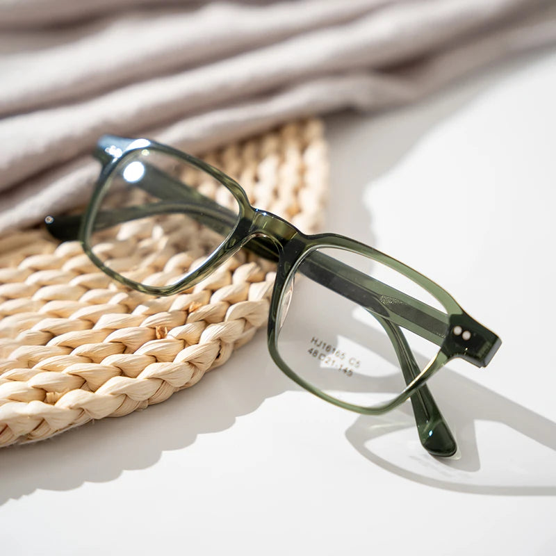 Fashion Retro Square Vintage Unisex Eyeglasses Frame Optical Acetate Eyewear