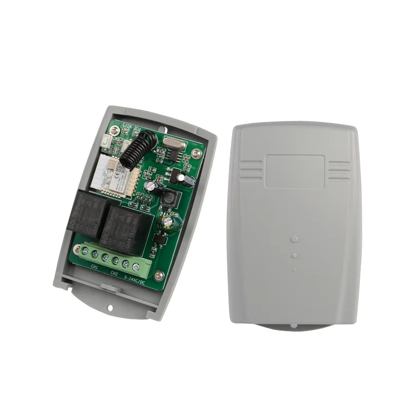 YET402WTR Two Channels Intelligent Rf Remote Wifi Receiver 433mhz with Tuya Automatic Door Controller