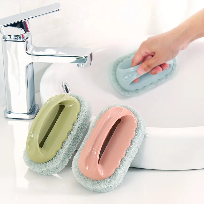 Multifunctional Kitchen With PP Handle Cleaning Brush  Kitchen Pot Washing Portable Brush Bathtub Stove Brush