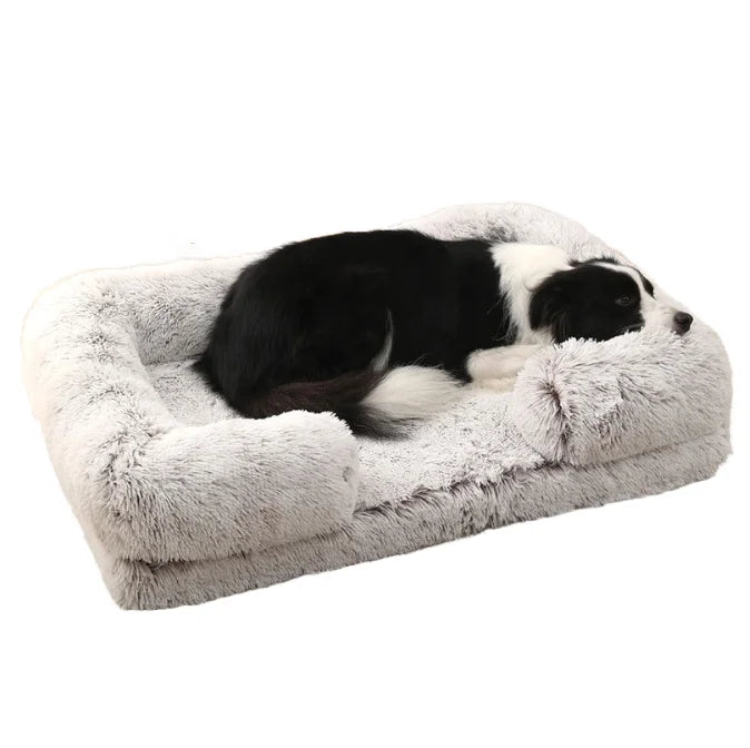 Fluffy Memory Foam Dog Bed Custom Removable Pet Sofa Bed Washable Durable Pet Kennel With Wholesale Price