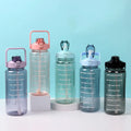 Wholesale Custom logo 2.2lL One Gallon Anti-slip Lid Gym Water Jug Bpa Free Motivational Plastic Water Bottle