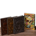 Custom Spiritual Journal Gifts Travel Diary Antiquated 3D Witchcraft PU Leather Notebook Curse Skull Journals with logo Embossed