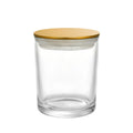 8oz 210ml Empty Clear White Glass Candle Jars with Metal Gold Lid for Premium Aesthetics