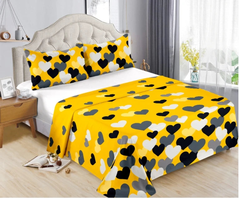 Luxury king Size Cotton Bed Sheet Set Africa Country Bed Sheet Drap Trois Pieces Yiwu Market Bedding Sheet Set