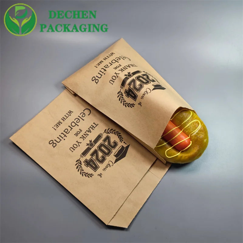 Package Aluminum Bag Chicken Packing Bags Paper Bags for Hot Food