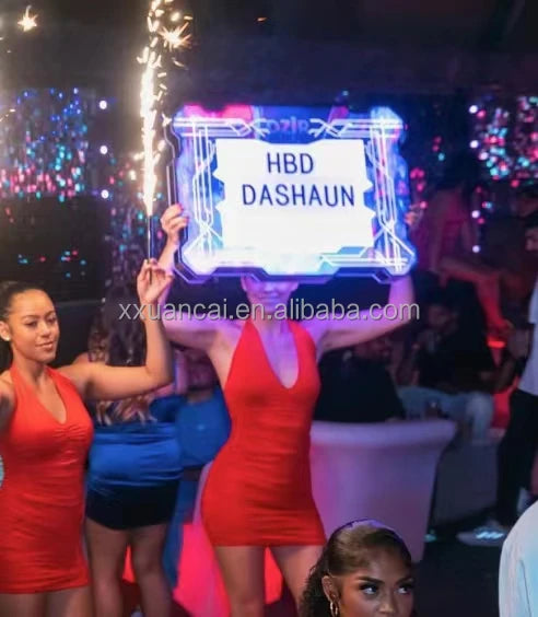 Customized Message Board Rechargeable 26pcs Lettles for Nightclub