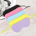 Fashionable Simple Multi-Color Ice Silk Eye Mask Light-Proof Sleeping Mask Ear-Hanging Design for Travel Work Lunch Breaks