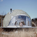 Winter Outdoor Glamping Tent Geodesic Dome Igloo Domo House With Bathroom