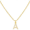 Customized Letters Chain Pendants Necklaces Women's Zircon Hip Hop Name Jewelry With Gold Color Wedding Gift