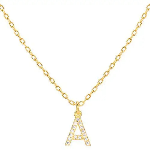 Customized Letters Chain Pendants Necklaces Women's Zircon Hip Hop Name Jewelry With Gold Color Wedding Gift
