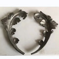 Ornamental Wrought Iron Fittings Elements Forged for Decoration Leaves for Stairs Railing Handrail Balustrade Gate Fence Parts