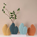 Nordic Style Creative Leaf-Shaped Ceramic Vase Morandi Colors for Fresh Dried Flower Arrangements Matt Cross-Border Decoration