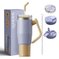 32oz 40oz Tumbler with Handle Customized Double Wall Vacuum Insulated Stainless Steel Tumbler Cup with Handle Lid Straw