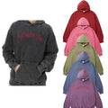 YKH 420GSM Oversize Heavy Weight French Terry Custom  Vintage Acid Wash Wholesale Hoodie Men Acid Wash Hoodie