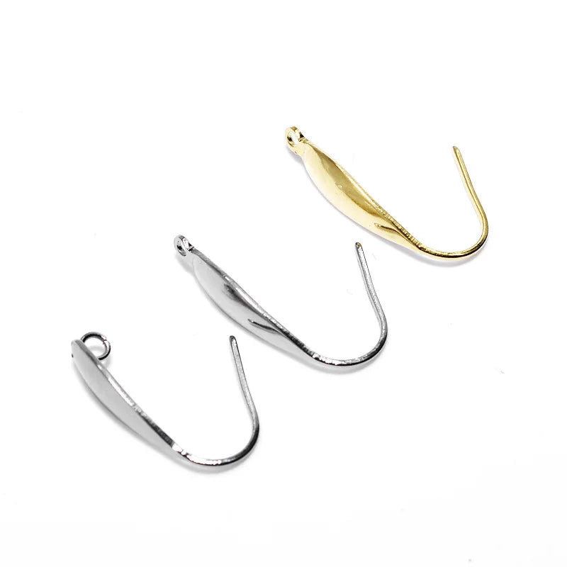 Wholesale Stainless Steel DIY Jewelry Findings Components Stamping Ear Hook Question Mark Hook Fish Earring Hook for Accessories