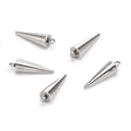 Hot Sale Stainless Steel Geometric Pendant Round Tapered Pendant With Loop Cone Necklace for Jewelry Making