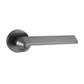 New Design Modern Bedroom Door Knobs Matt Black Zinc Alloy Lever Door Handle Lock Set