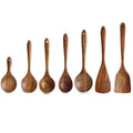 Wooden Spatula Set Ladle Nonstick Kitchen Utensil Housewarming Gifts Teak Wooden Kitchen Utensils